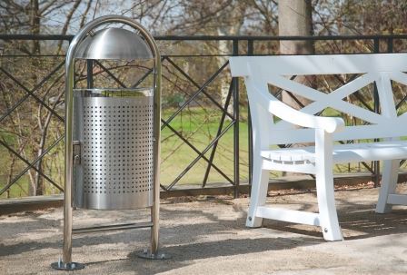 Traffic Line Stainless Steel Litter Bins - Style DS35